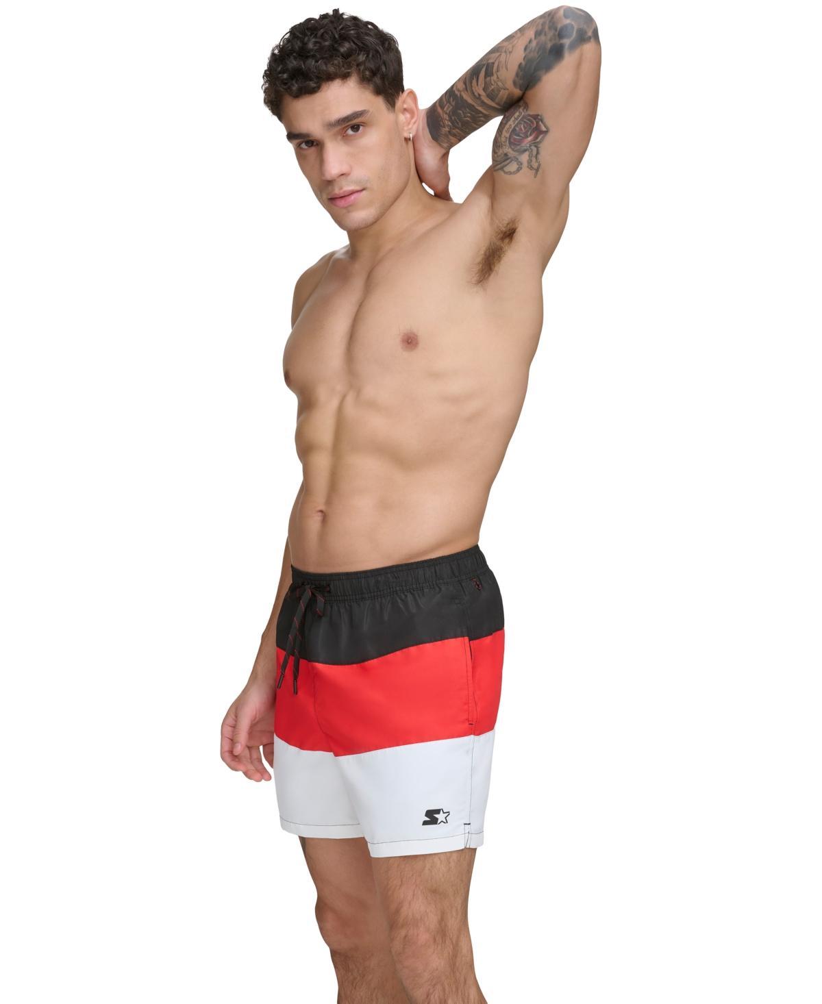 Starter Mens Modern Euro Colorblocked 5 Volley Shorts Product Image