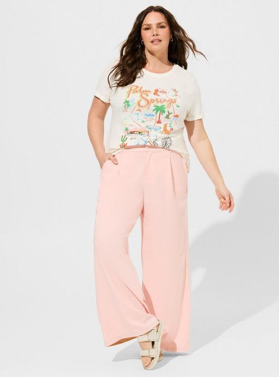 High-Rise Wide-Leg Wide Leg Stretch Crepe Pant product image