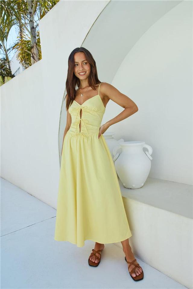 Sincerely True Maxi Dress Yellow Product Image