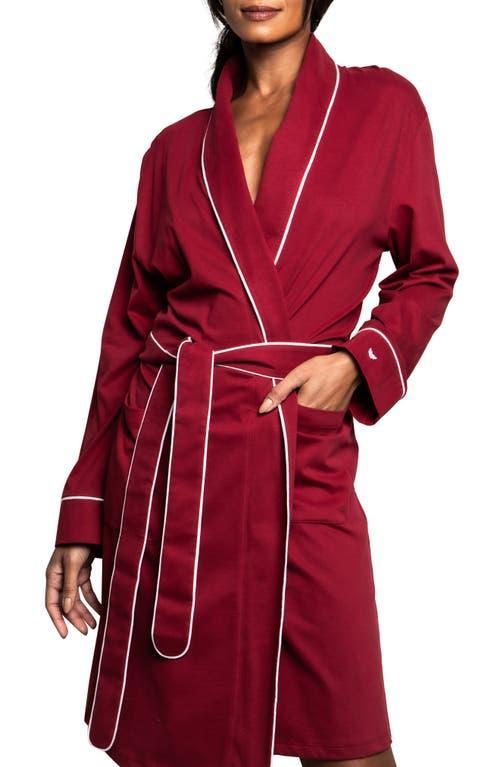 Petite Plume Womens Luxe Pima Cotton Robe Product Image