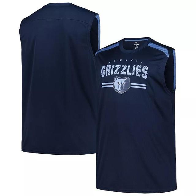 Mens Fanatics Navy Memphis Grizzlies Big & Tall Birdseye Muscle Tank Top Grz Blue Product Image