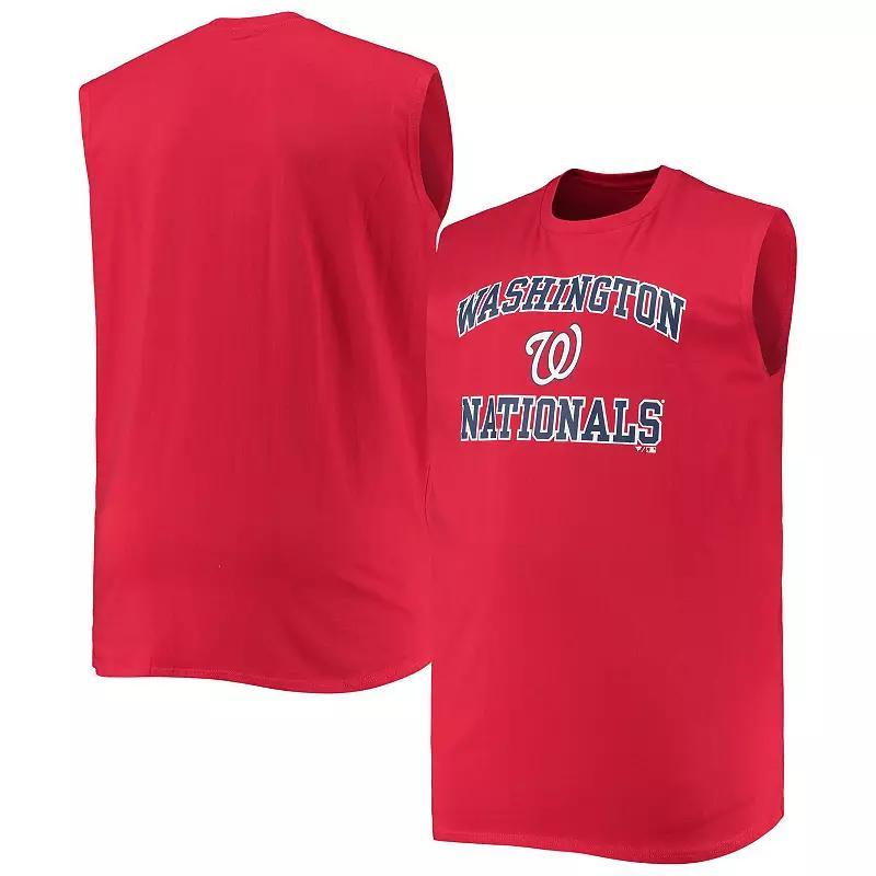 Mens Washington Nationals Big & Tall Jersey Muscle Tank Top Product Image