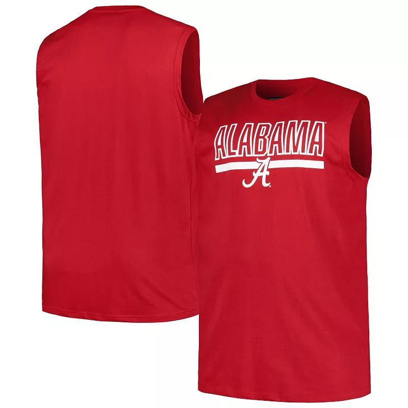 Mens Profile Crimson Alabama Crimson Tide Big & Tall Tank Top Product Image