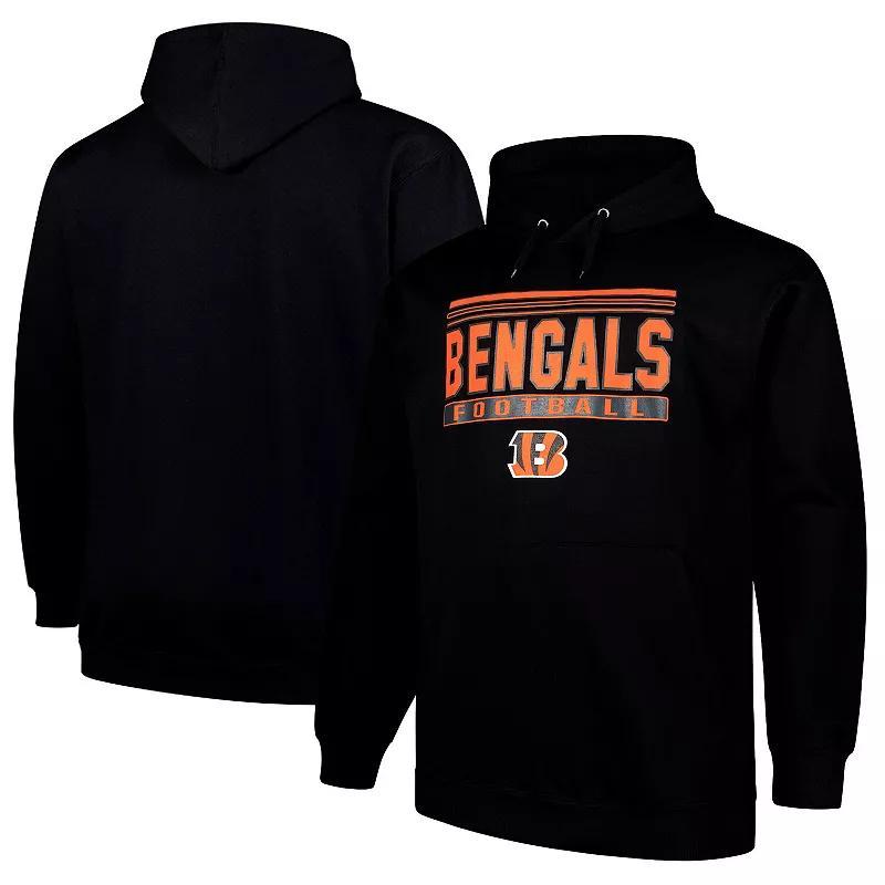 Mens Fanatics Cincinnati Bengals Big & Tall Pop Pullover Hoodie Product Image