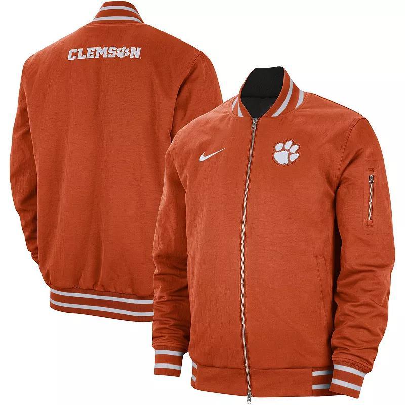 Mens Nike Clemson Tigers Full-Zip Bomber Jacket Product Image