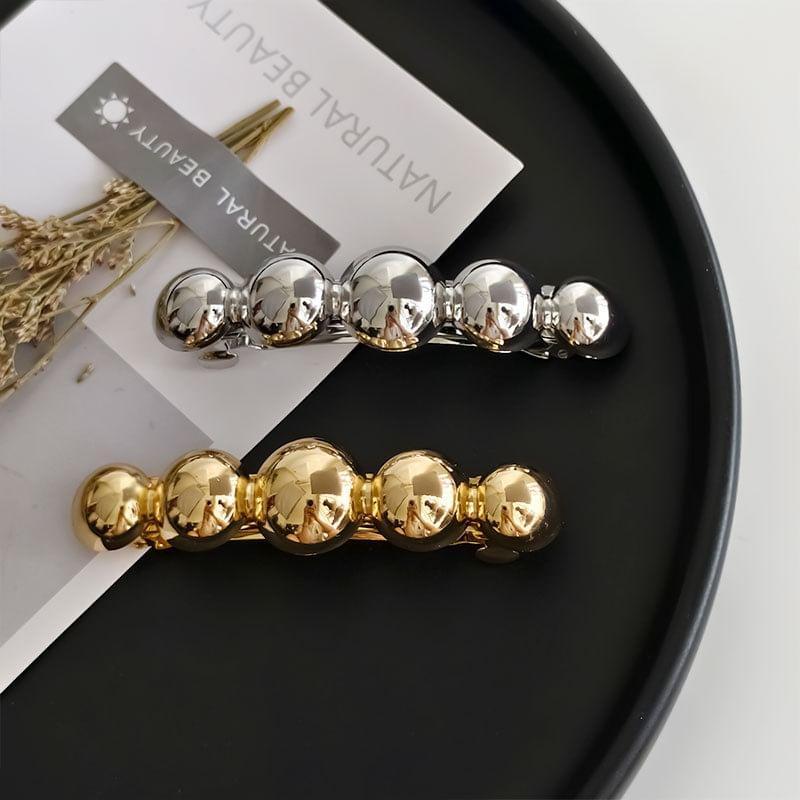 Polished Bead Alloy Hair Clip Product Image