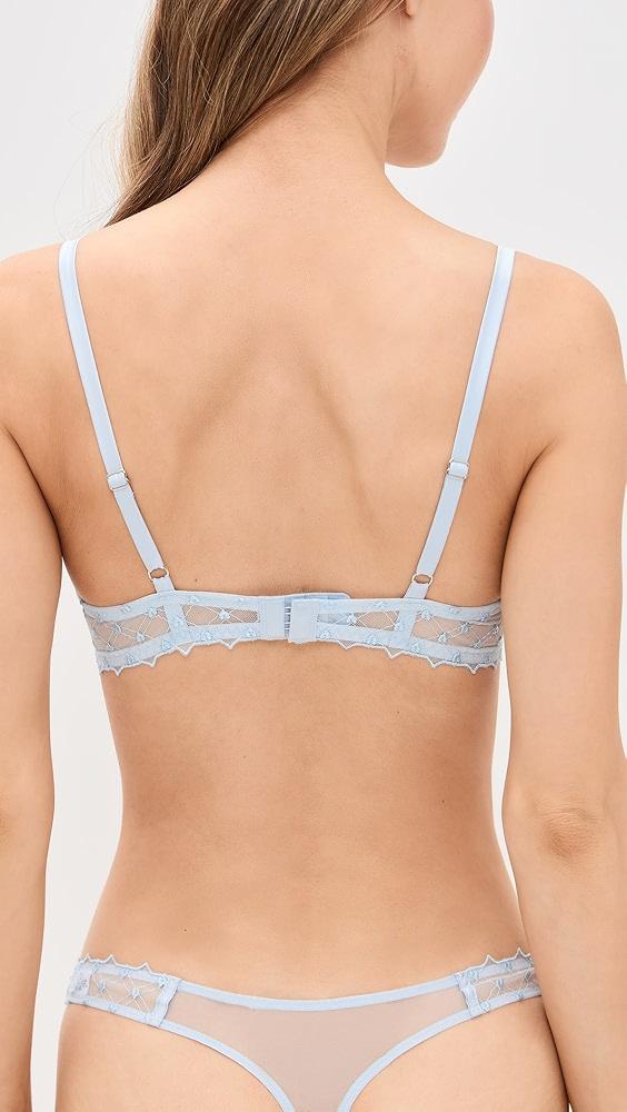 Fleur du Mal Love Lock Embroidery Thong | Shopbop Product Image