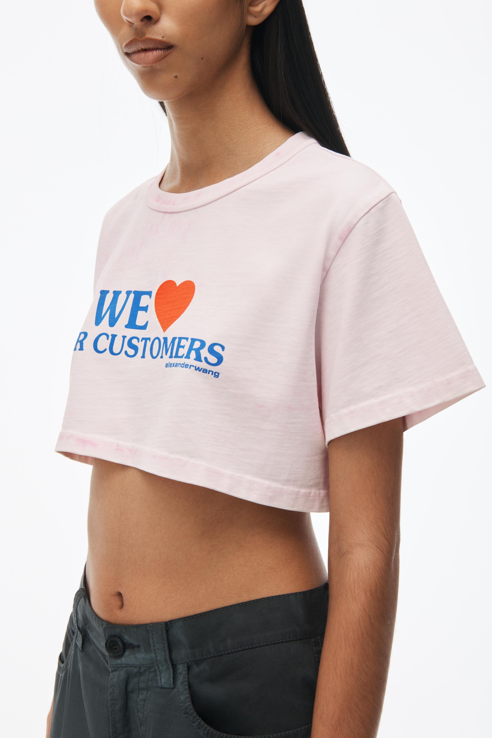 Love Our Customers Cropped Tee Product Image