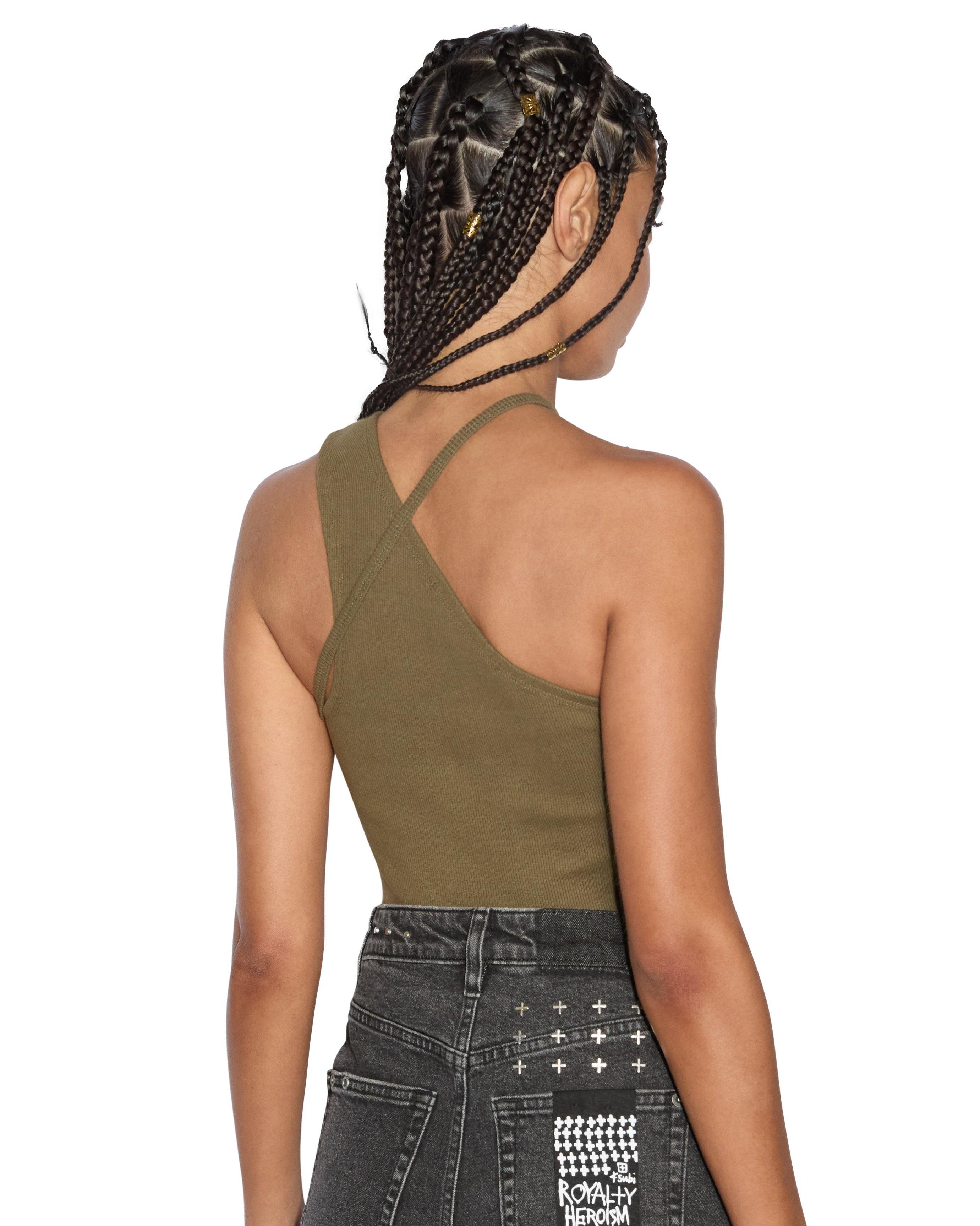 SCORE TANK KHAKI Female Product Image