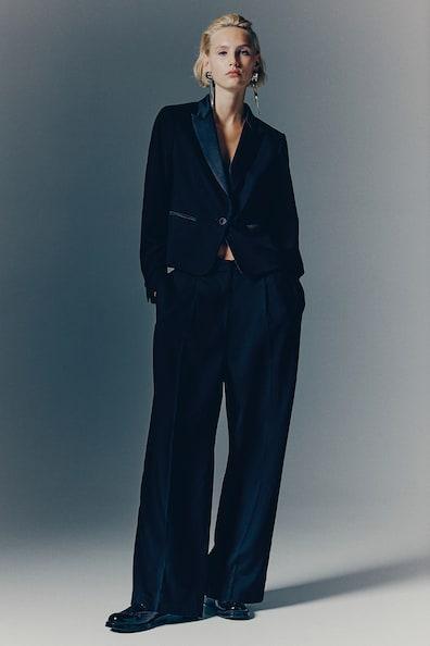 Straight-Cut Dress Pants Product Image