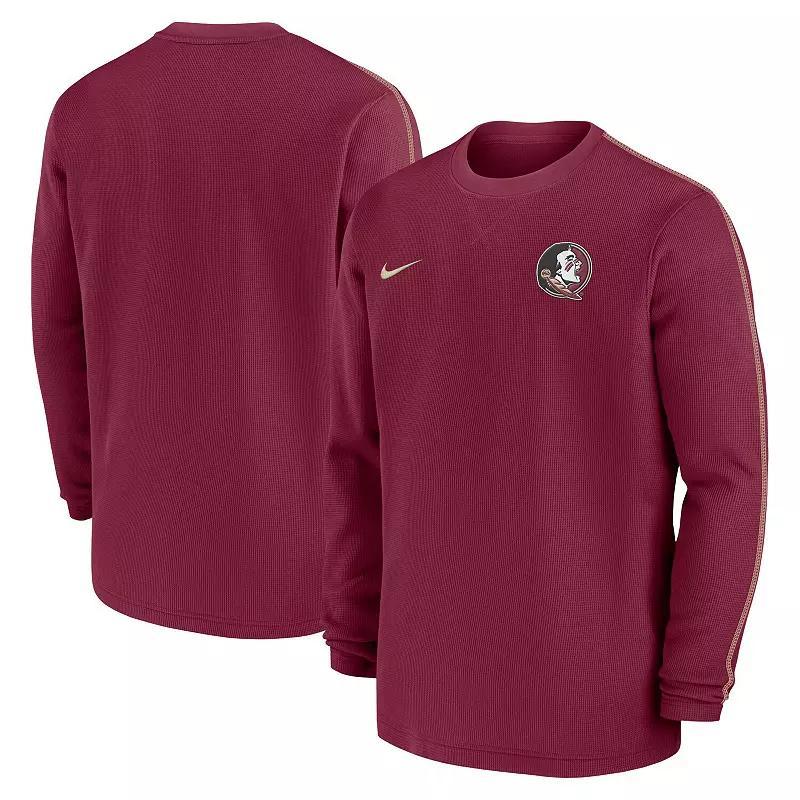 Mens Nike Garnet Florida State Seminoles 2024 Sideline Coaches Long Sleeve Top Product Image