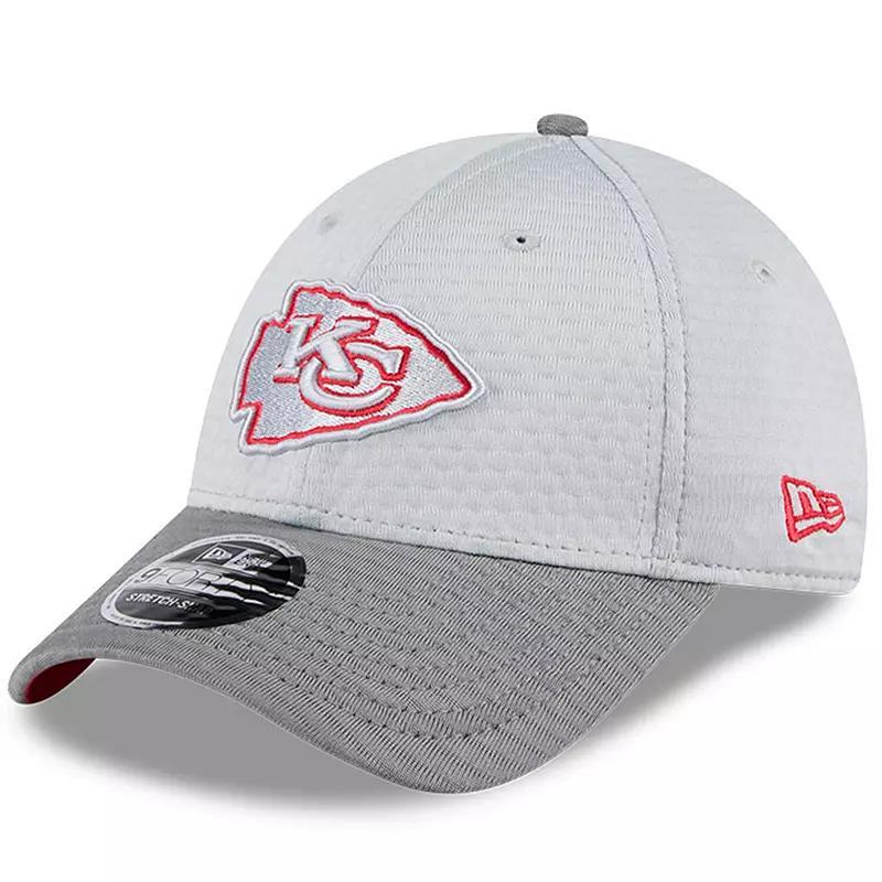 Mens New Era Gray Kansas City Chiefs 2024 NFL Training Camp 9FORTY Adjustable Hat Product Image