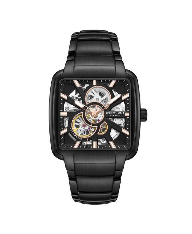 Kenneth Cole New York Mens Automatic Black Stainless Steel 40mm - Black Product Image