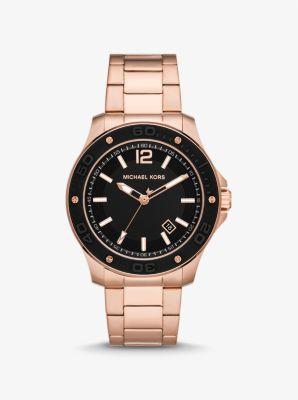 Oversized Pavé Logo -Tone Watch Product Image