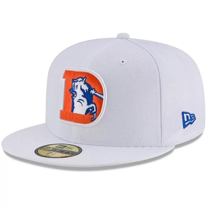 Mens New Era Denver Broncos Throwback Logo Omaha 59FIFTY Fitted Hat Product Image