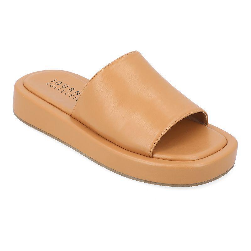 Journee Collection Denrie Tru Comfort Foam Womens Platform Slide Sandals Product Image