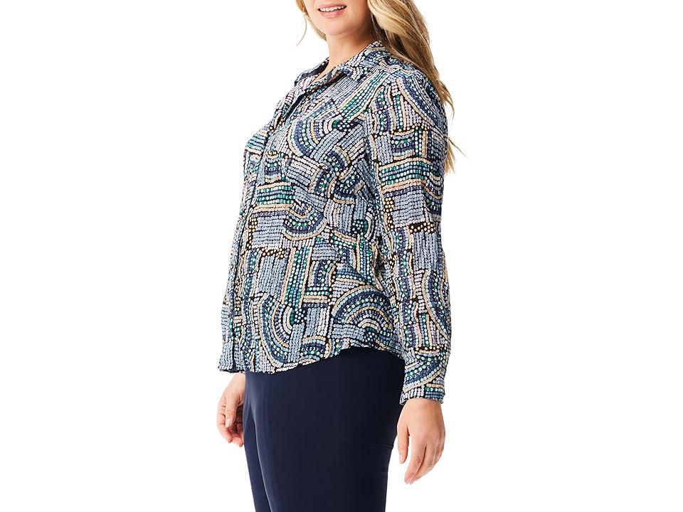 NIC+ZOE Mosaic Mix Shirt Product Image