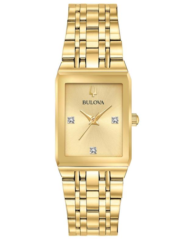 Bulova Women's Futuro Diamond Accent Gold Tone Stainless Steel Bracelet Watch Product Image