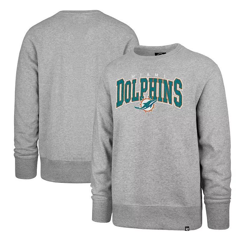 Mens 47 Gray Miami Dolphins Varsity Block Headline Pullover Sweatshirt Product Image