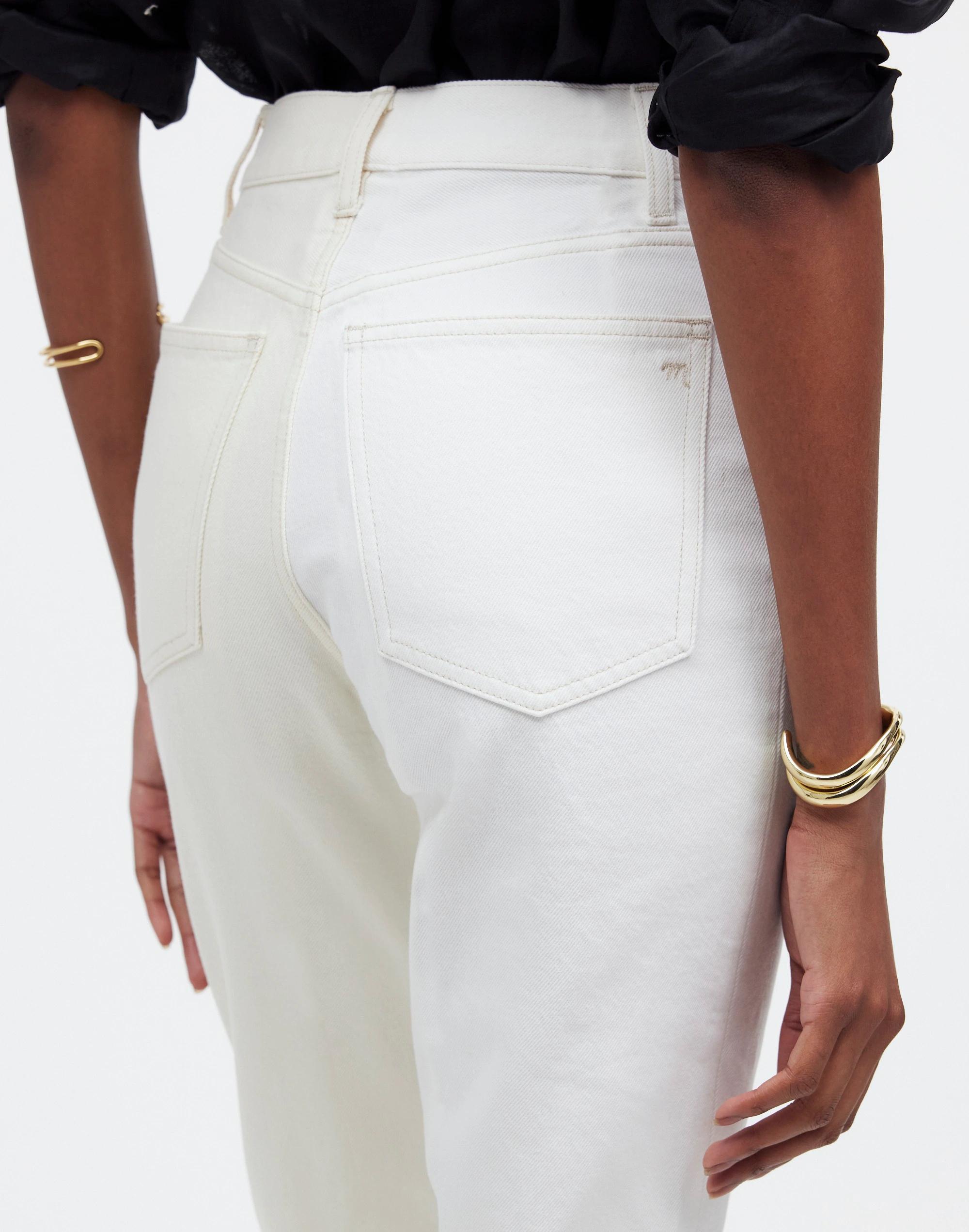 The '90s Straight Jean in Pure White + Vintage Canvas: Pieced Edition Product Image