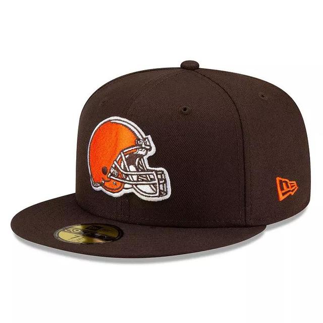 Mens New Era Cleveland s Basic 59FIFTY Fitted Hat Product Image