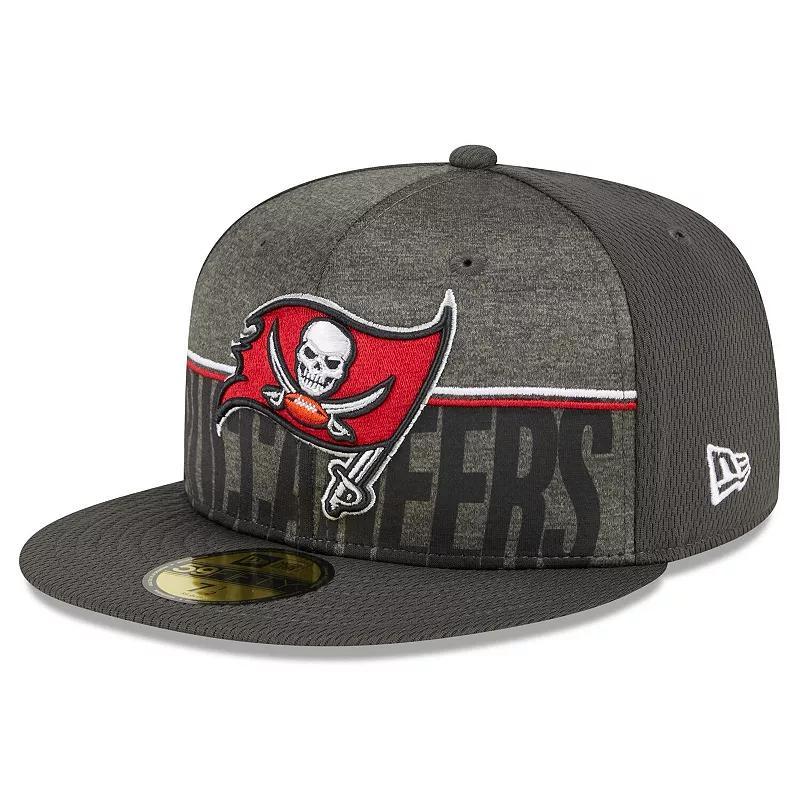 Mens New Era Pewter Tampa Bay Buccaneers 2023 NFL Training Camp 59FIFTY Fitted Hat Grey Product Image