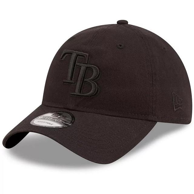 Mens New Era Tampa Bay Rays Black Core Classic 2.0 9TWENTY Adjustable Hat Product Image