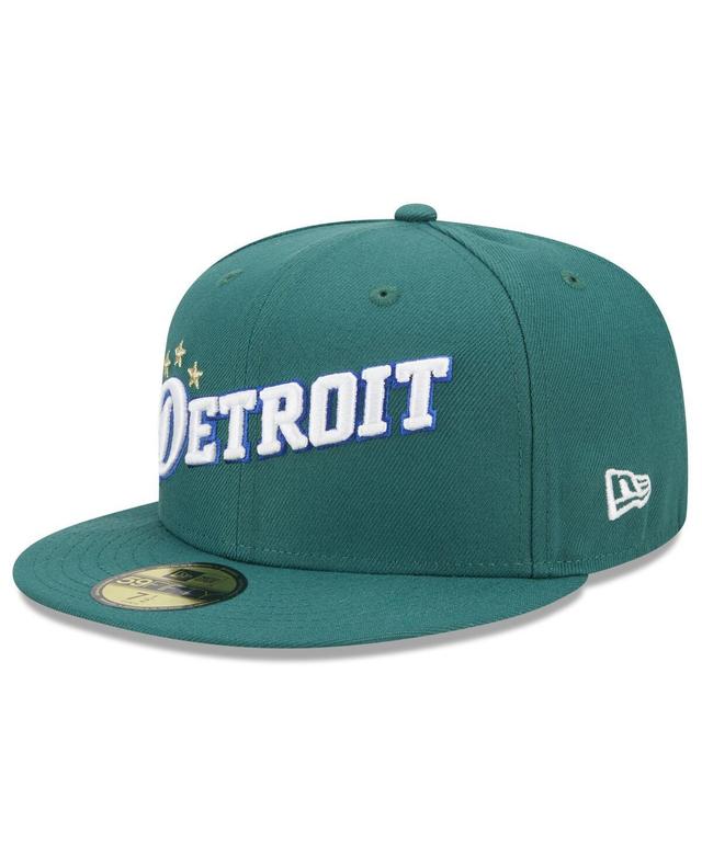 Mens New Era Green Detroit Pistons 2022/23 City Edition Official 59FIFTY Fitted Hat Product Image