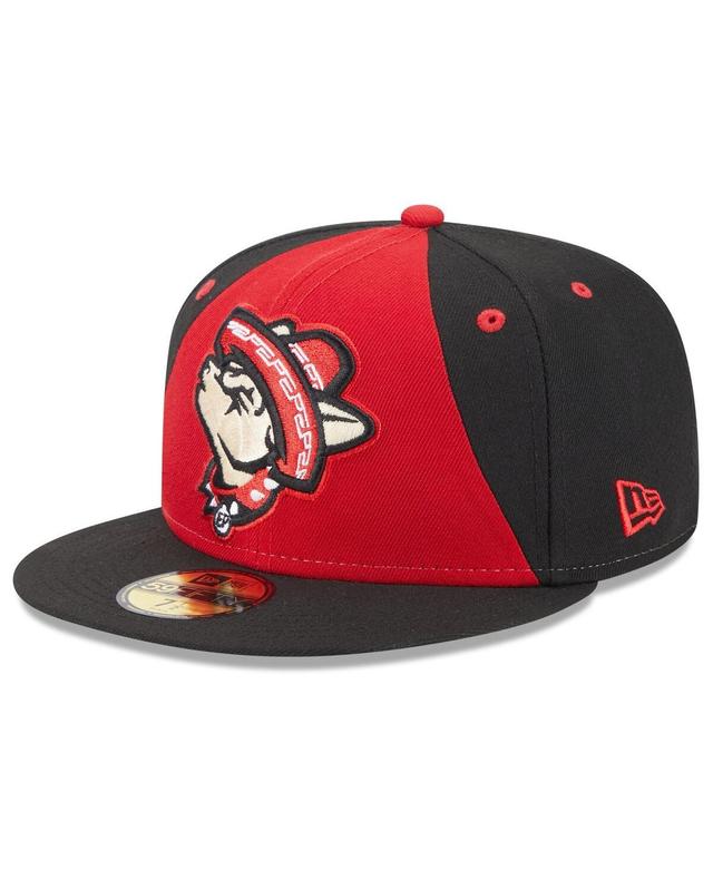 Mens New Era Red El Paso Chihuahuas Authentic Collection Alternate Logo 59FIFTY Fitted Hat Product Image