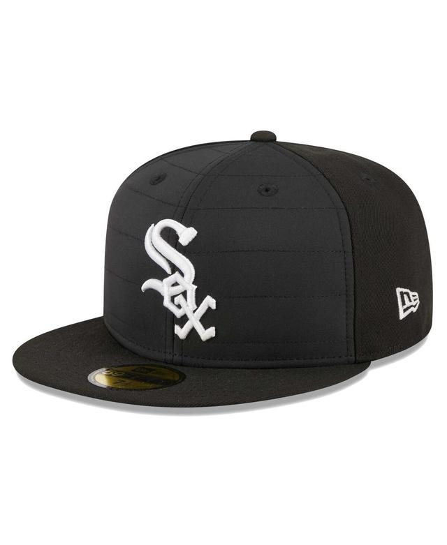 Mens New Era Black Chicago White Sox Quilt 59FIFTY Fitted Hat Product Image