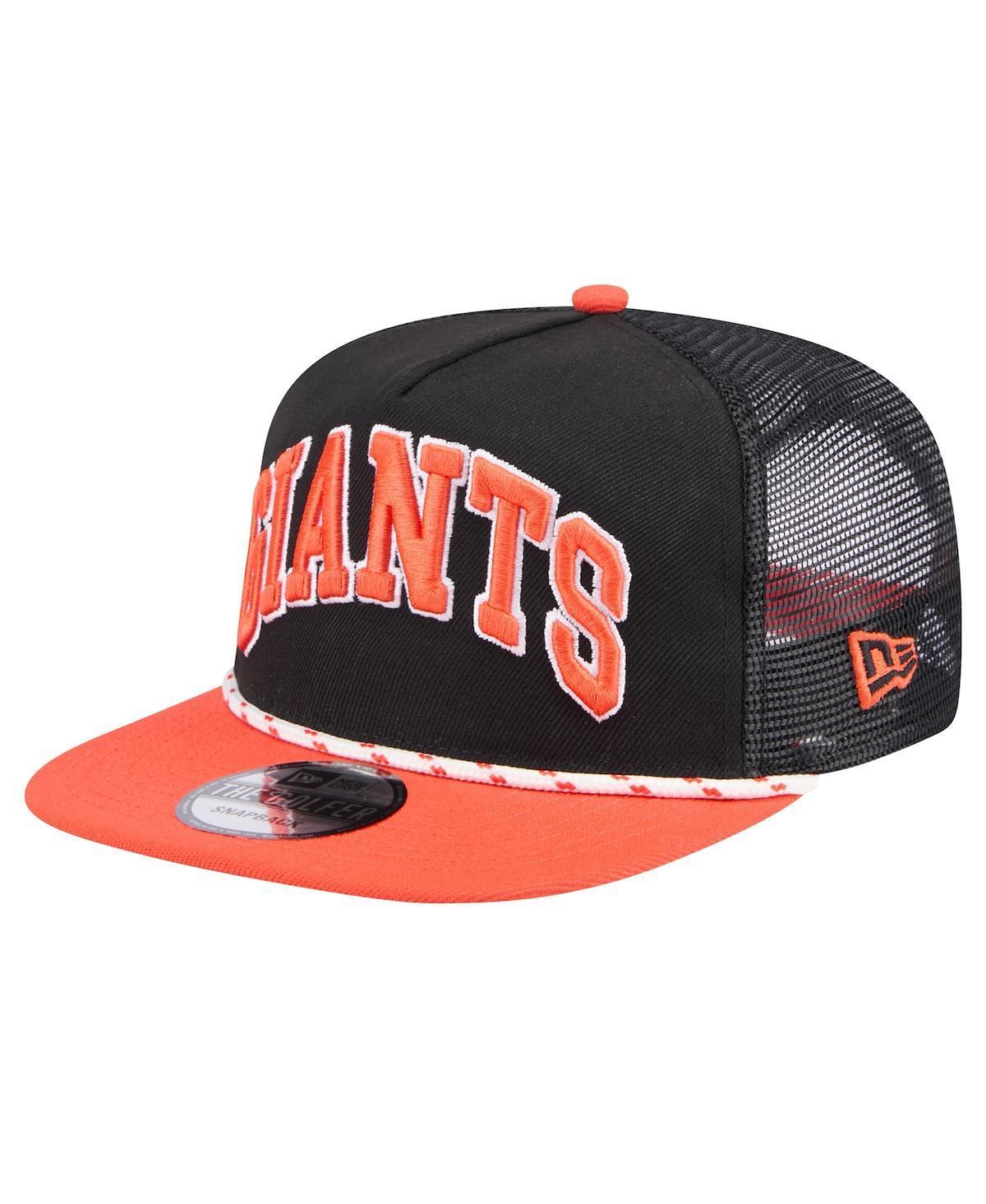 New Era Mens San Francisco Giants New Era Giants Golfer Throwback Snapback - Mens Brown/Black Product Image