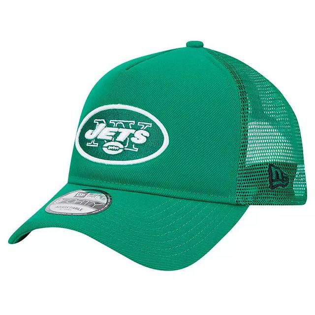 Mens New Era New York Jets 9FORTY A-Frame Trucker Adjustable Hat Product Image