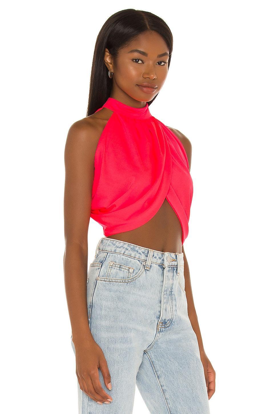 Emani Wrap Crop Top Product Image