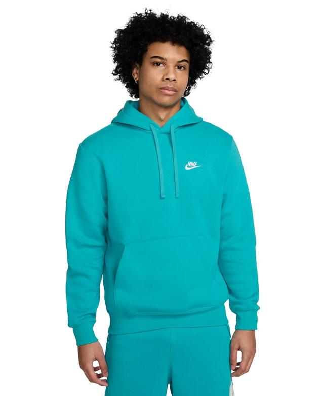 Nike Club Fleece hoodie in gray heather Product Image