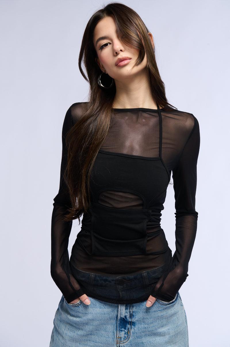 PAXTON MINDING MINE LONG SLEEVE MESH TOP AND TANK Product Image