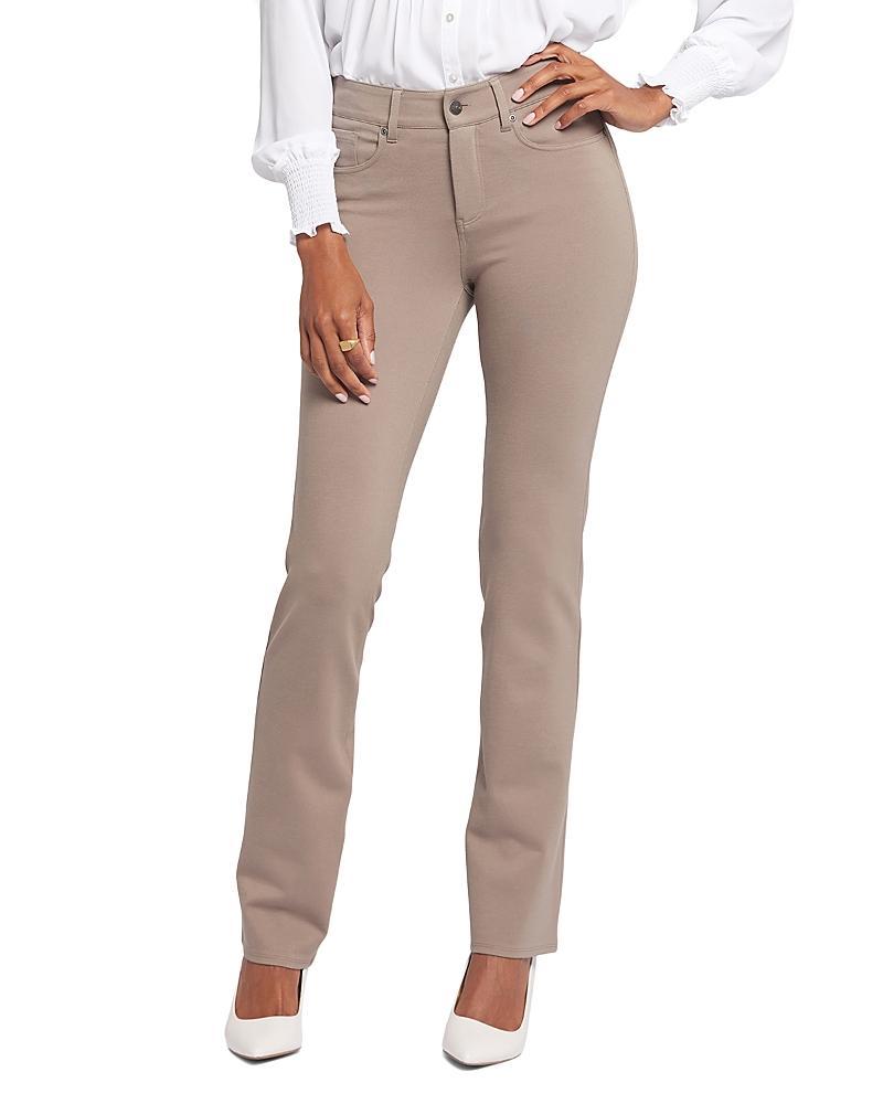 Nydj Marilyn Straight Leg Ponte Pants in Saddlewood Product Image