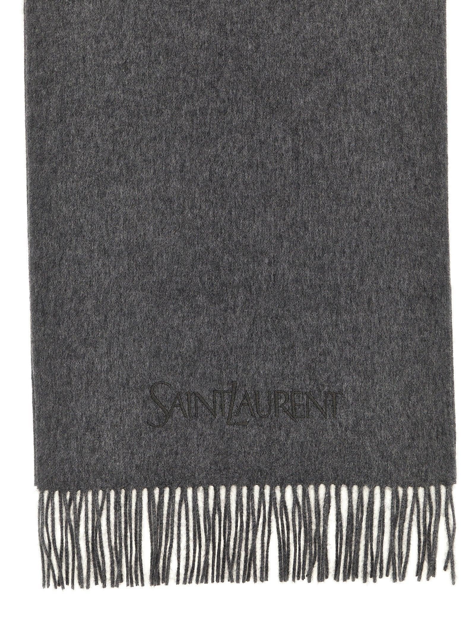 Grey Solid Logo Scarf Product Image