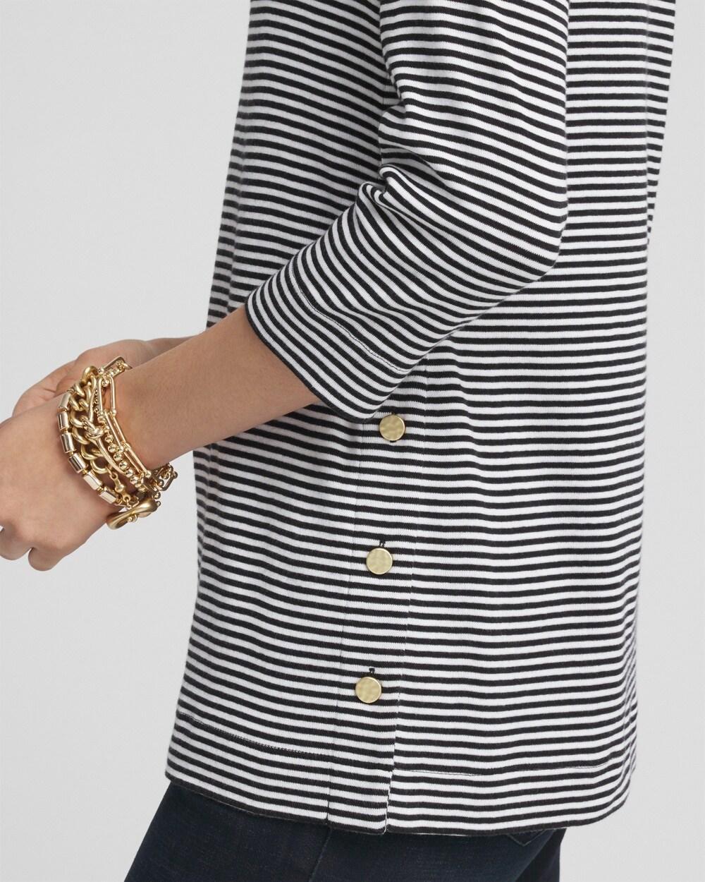 Stripe V-neck Tunic Product Image