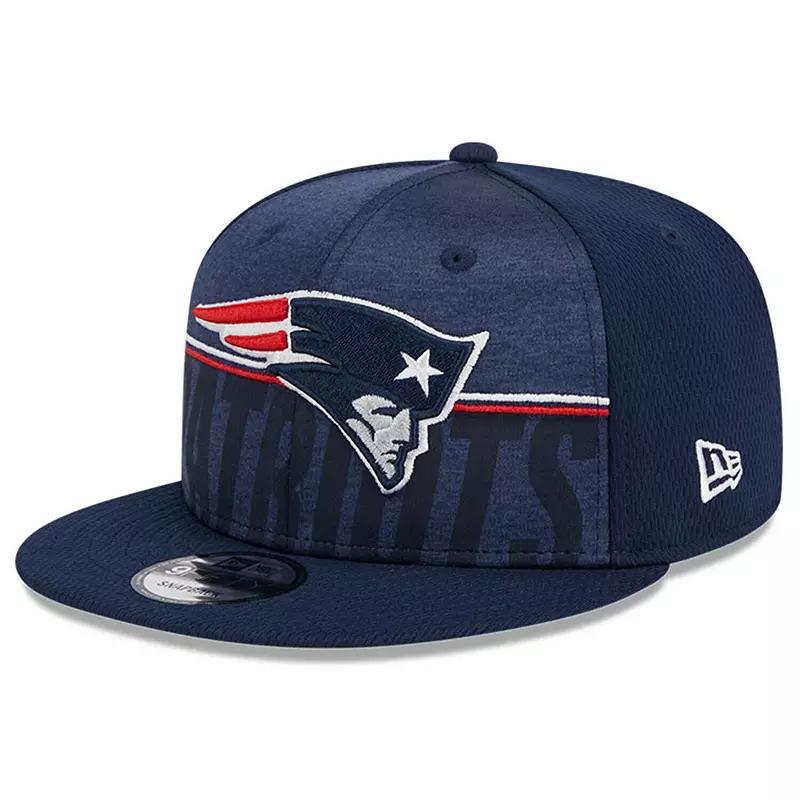 Mens New Era New England Patriots 2023 NFL Training Camp 9FIFTY Snapback Hat, Blue Product Image