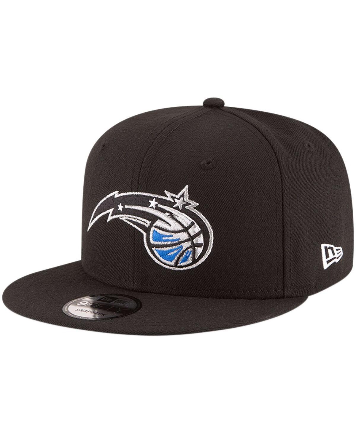 Mens New Era Black Orlando Magic Official Team Color 9FIFTY Snapback Hat Product Image