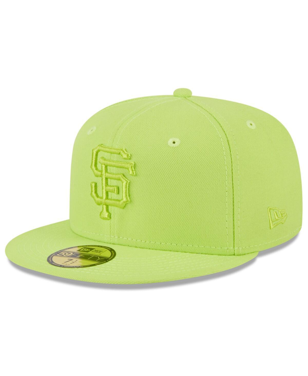 Mens New Era Neon Green San Francisco Giants 2023 Spring Color Basic 59FIFTY Fitted Hat Product Image