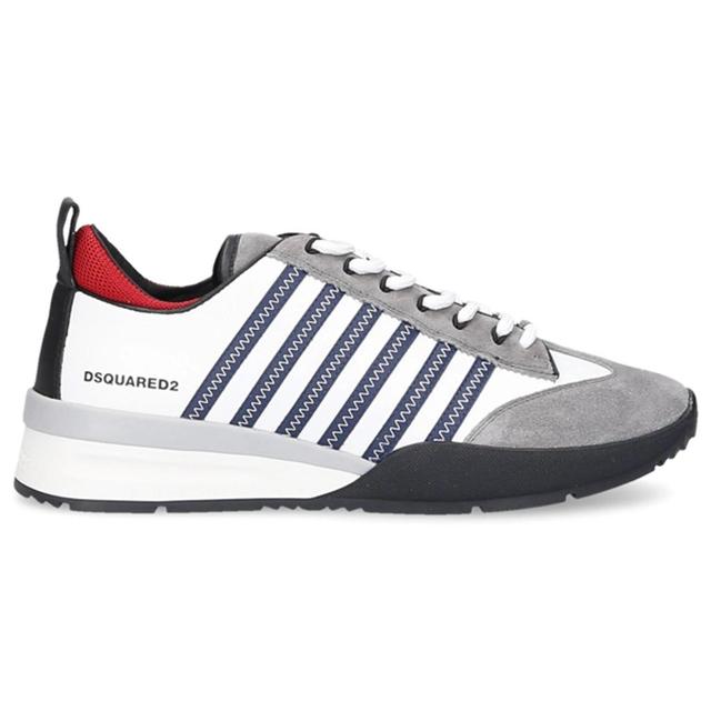 DSQUARED2 Legend 251 Mix Leather Low Top Sneakers In White Product Image