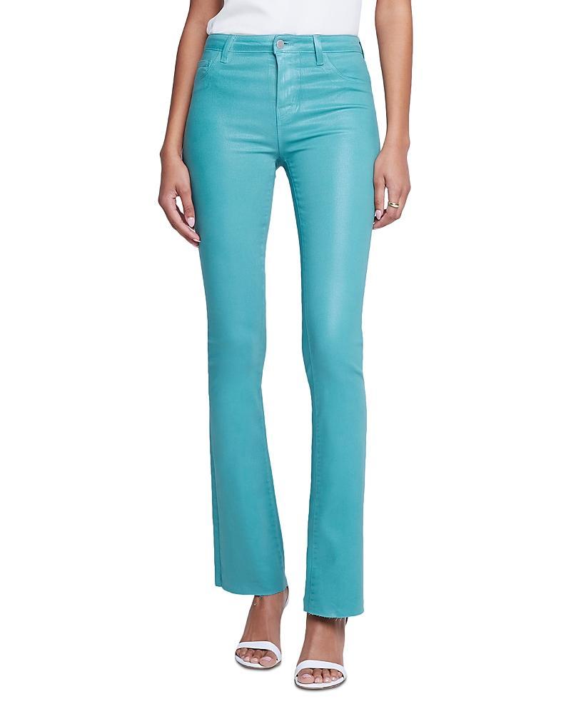 Womens Ruth Mid-Rise Coated Straight Jeans Product Image