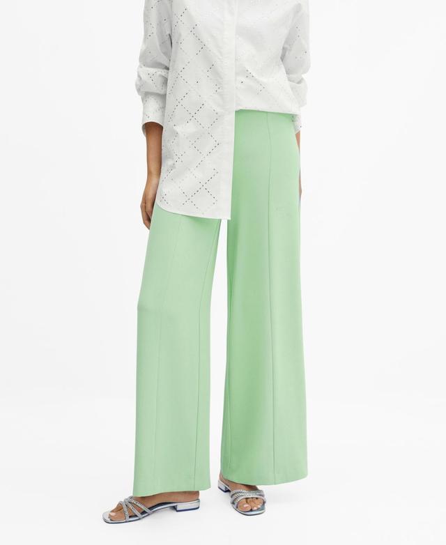 Mango Womens Wideleg Pleated Pants Product Image