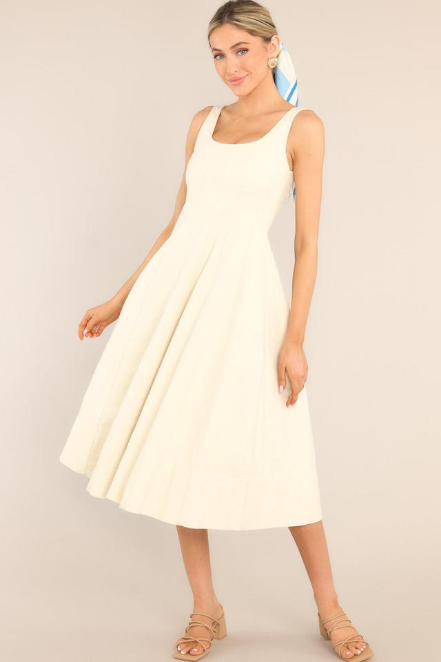 Nice To See You Ivory Midi Dress Product Image