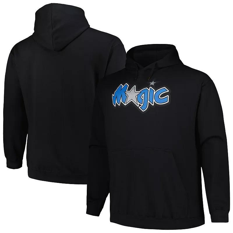 Mens Mitchell & Ness Black Orlando Magic Hardwood Classics Big & Tall Pullover Hoodie Product Image