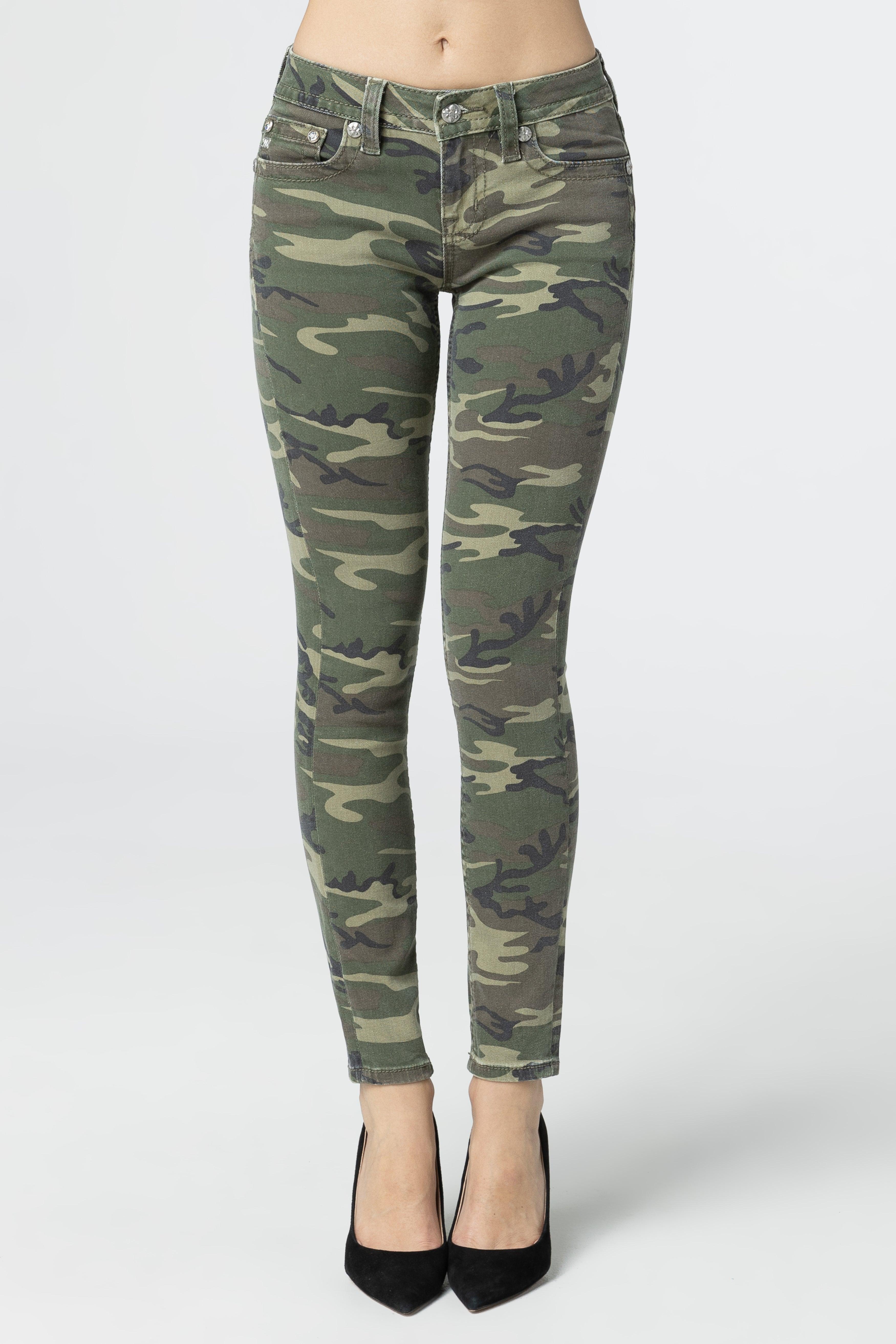 Camo Wings Skinny Jeans Product Image