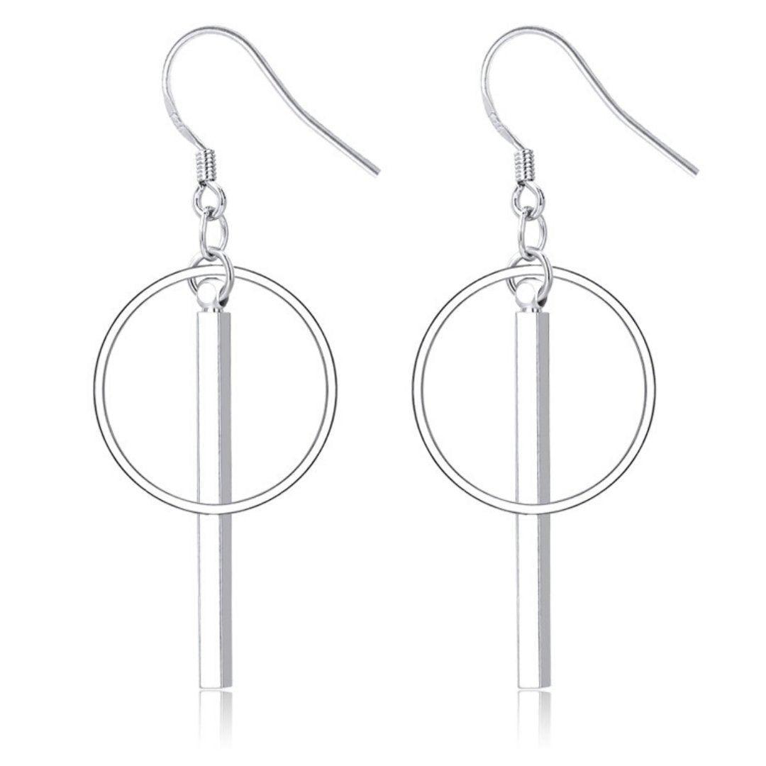 Sterling Silver Linked Earrings Product Image