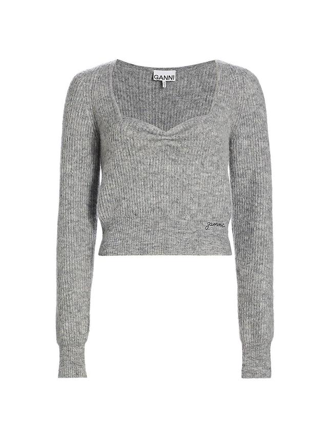 Womens Ribbed Alpaca & Wool-Blend Sweater Product Image