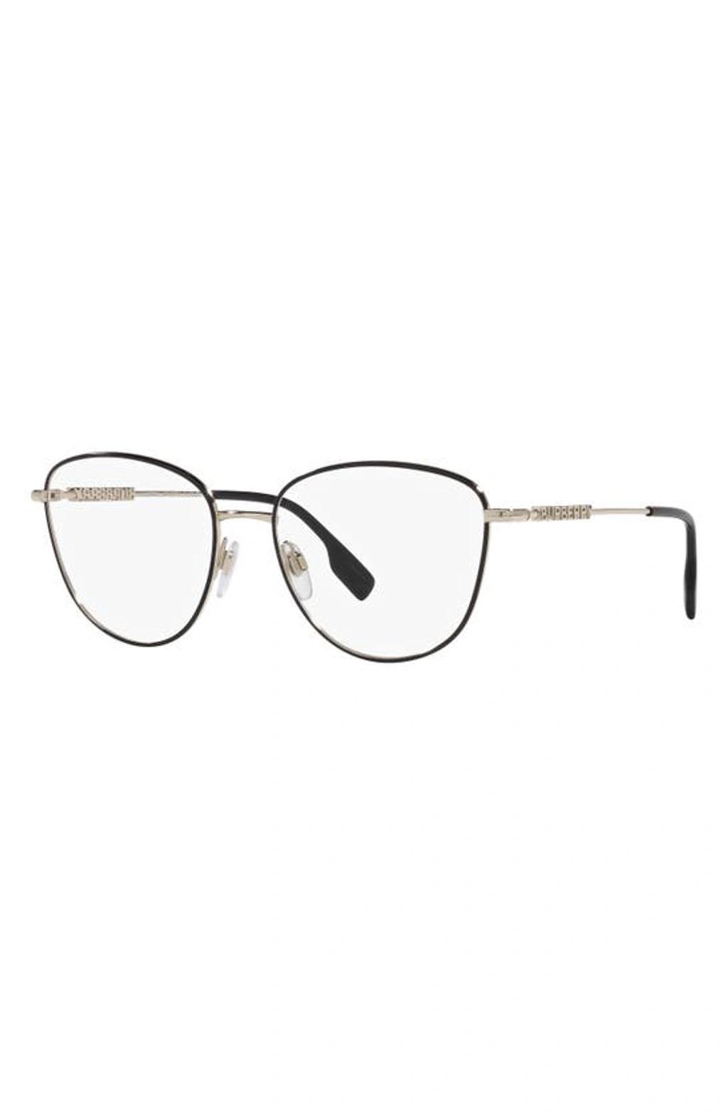 BURBERRY Virginia 55mm Phantos Optical Glasses In Black Product Image